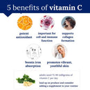 Vitamin C Gummies for Adults & Kid's - Immune System Support - Tangerine (60 Gummies)