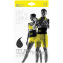 Sweet Sweat Waist Trimmer for Women & Men - Black & Yellow (One Size Fits Most)