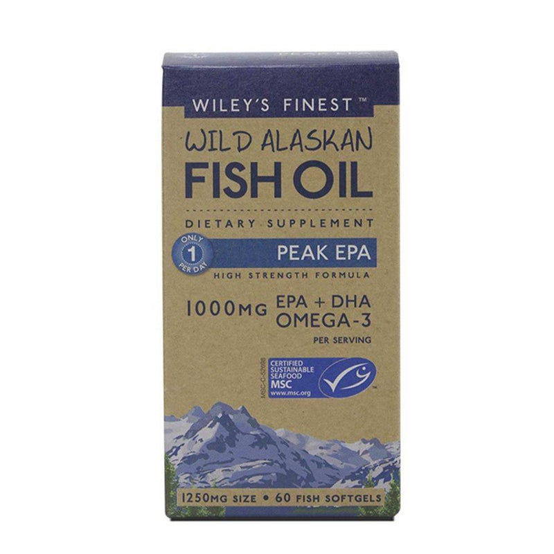Wiley's Finest Wild Alaskan Fish Oil Peak EPA 60 softgels