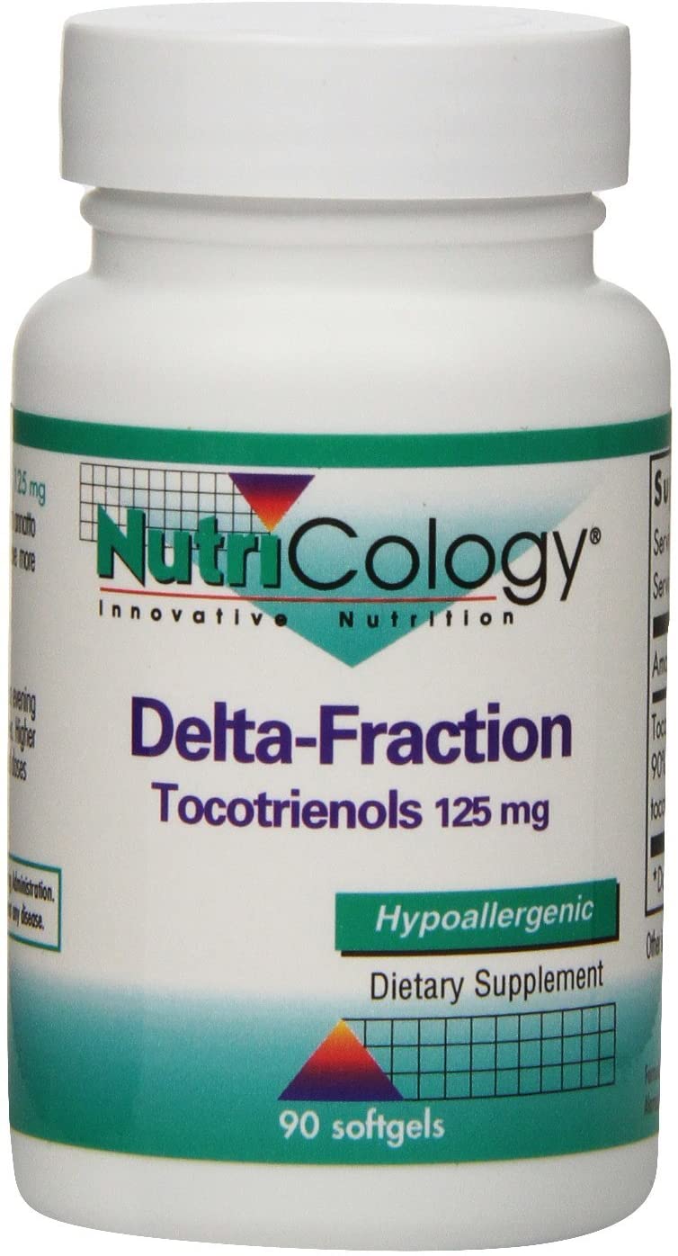 NutriCology Delta-Fraction Tocotrienols 125 mg - Vitamin E, Heart/Brain - 90 Softgels