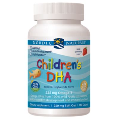 Children's DHA Omega-3s - Supports Healthy Cognitive Development & Immune Function - Strawberry