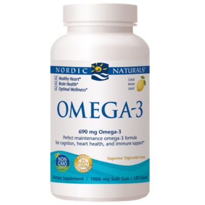 Omega-3 Softgels for Cognition, Heart Health & Immune Support - 690 MG - Lemon