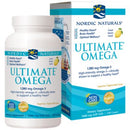 Ultimate Omega 2X for Healthy Heart & Brain Health - 2,150 MG Omega-3 Fish Oil - Lemon (90 Softgels)