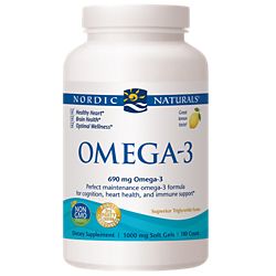 Omega-3 Softgels for Cognition, Heart Health & Immune Support - 690 MG - Lemon