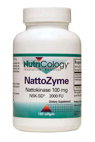 NutriCology NattoZyme Nattokinase 100 mg NSK-SD- 180capsules