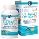Ultimate Omega-D3 - 1,280 MG Omega-3s + 1,000 IU Vitamin D3 - Lemon (60 Softgels)