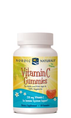 Vitamin C Gummies for Adults & Kid's - Immune System Support - Tangerine (60 Gummies)