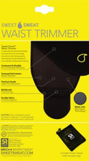 Sweet Sweat Waist Trimmer for Women & Men - Black & Yellow (One Size Fits Most)