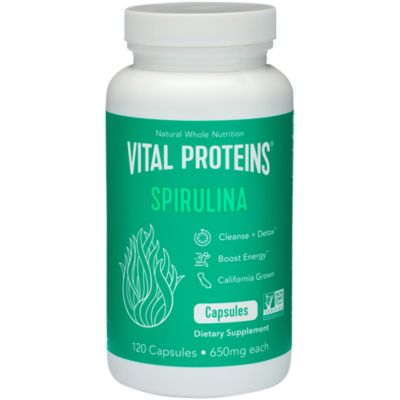 Spirulina - Cleanse, Detox & Boost Energy - 650 MG per Serving (120 Vegetarian Capsules)