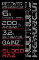 Woke AF High-Stimulant Pre-Workout - Blood Raz (12.43 oz. / 30 Servings)