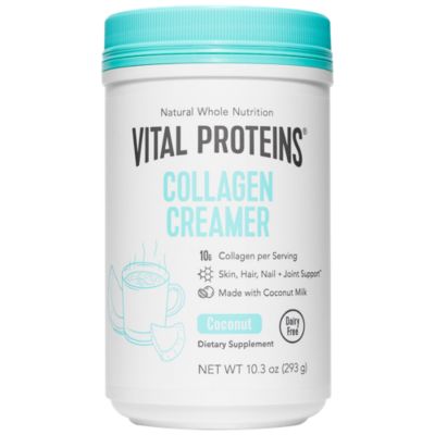 Collagen Creamer Powder for Hair, Skin & Nail Support - Made with Organic Coconut Milk - Coconut (10.3 oz./12 Servings)