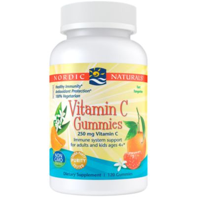 Vitamin C Gummies - Immune Health - 250 MG - Tart Tangerine (120 Gummies)
