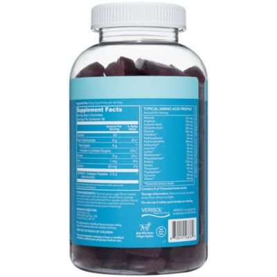 Collagen Gummies - 2.5g Verisol Collagen Peptide - Grape (160 Gummies)