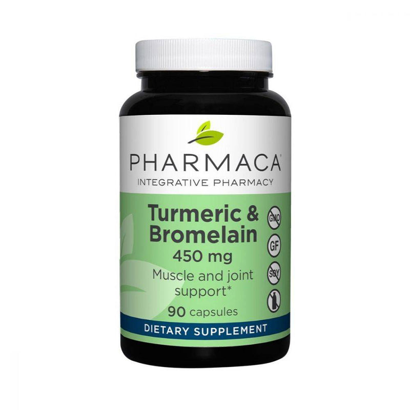Pharmaca Turmeric & Bromelain 450 Mg non-GMO 90 Capsules
