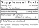 NutriCology NattoZyme 50 mg Nattokinase NSK-SD - Cardiovascular/Circulatory Health - 300 Vegetarian Capsules