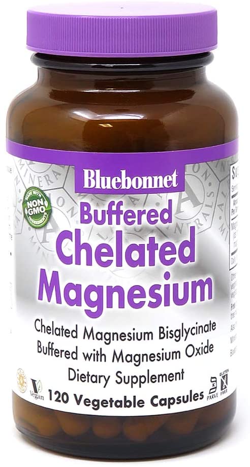 Buffered Chelated Magnesium 200 MG (120 Vegetarian Capsules)
