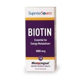 Superior Source Biotin 5000mcg 100 sublinguals