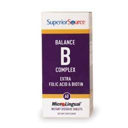 Superior Source Balance B Complex 60 sublinguals