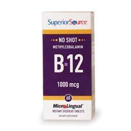 Superior Source No Shot Vitamin B12 1000mcg 60 sublinguals