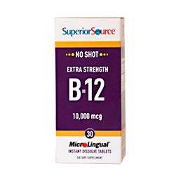 Superior Source No Shot Vitamin B12 10000mcg 30 tablets