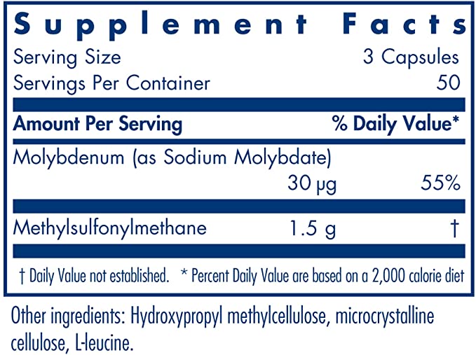Allergy Research Group - MSM 500 mg - Methylsulfonylmethane, Joint Health - 150 Vegetarian Capsules