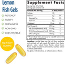 Nordic Naturals Omega-3 in Fish Gelatin, Lemon Flavor - 690 mg Omega-3 - 60 Fish Gels