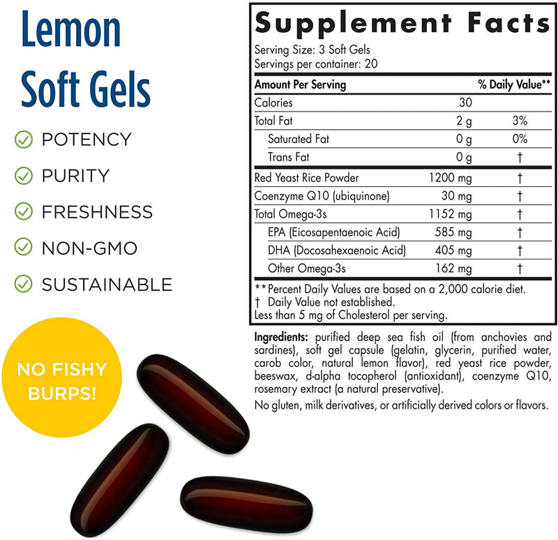 Nordic Naturals Omega LDL, Lemon - 60 Soft Gels