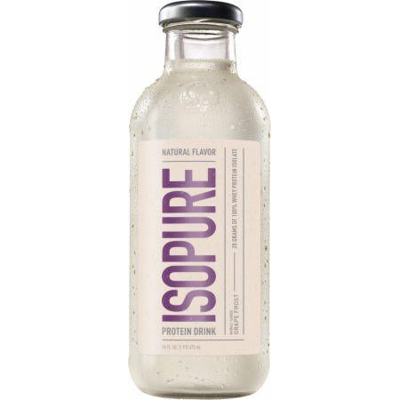 Isopure Natural RTD , 12 - 16 FL. Oz. Bottles Grape Frost
