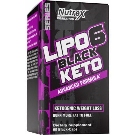 Lipo-6 Black Keto Fat Burner , 60 Black-Caps