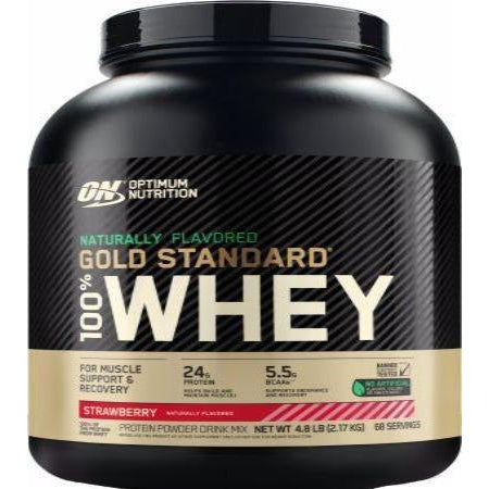 Gold Standard Natural 100% Whey , 4.8 Lbs. Strawberry