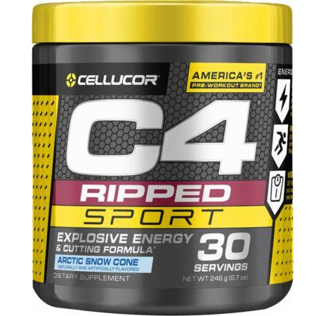 C4 Ripped Sport , 30 Servings Arctic Snow Cone