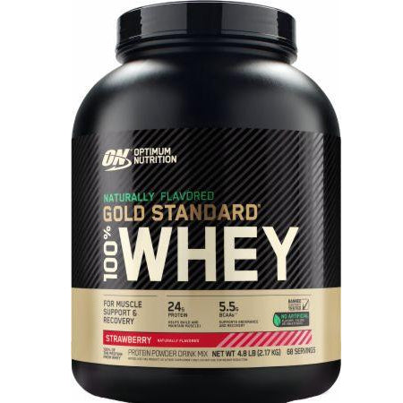 Gold Standard Natural 100% Whey , 4.8 Lbs. Strawberry