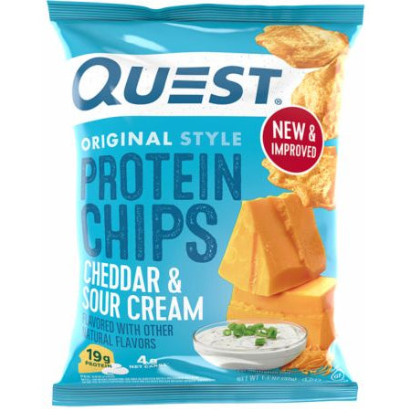 Protein Chips , 12 Bags Cheddar & Sour Cream