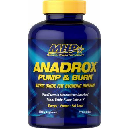 Anadrox Pump & Burn, Nitric Oxide Fat Burner , 224 Capsules