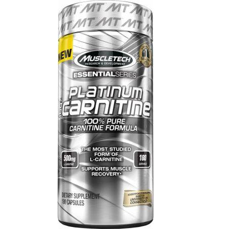 Platinum 100% Carnitine , 180 Capsules