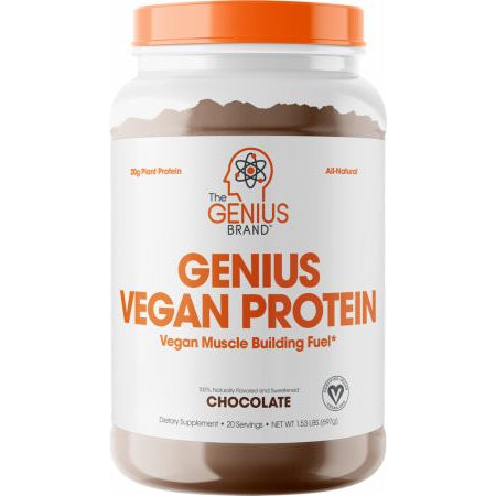 Genius Vegan Protein , 1.53 Lbs. Chocolate