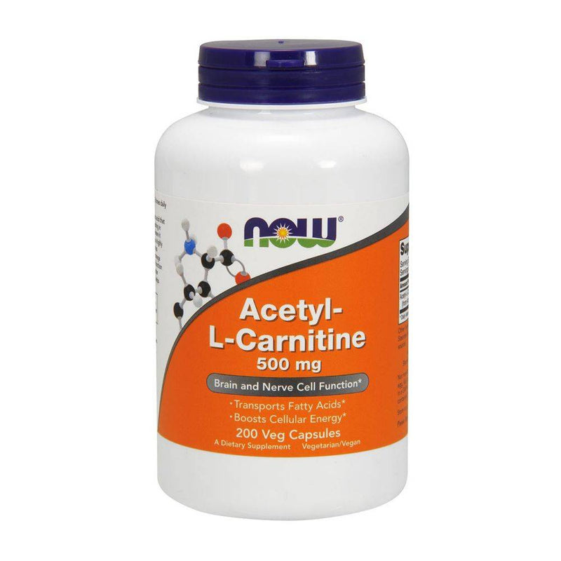 NOW Acetyl-L Carnitine 500mg 200 vcaps