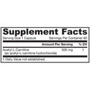 Jarrow Formulas Acetyl L-Carnitine 500mg 60 vcaps