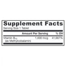 Jarrow Formulas Methyl B-12 1000mcg 100 chewable tablets