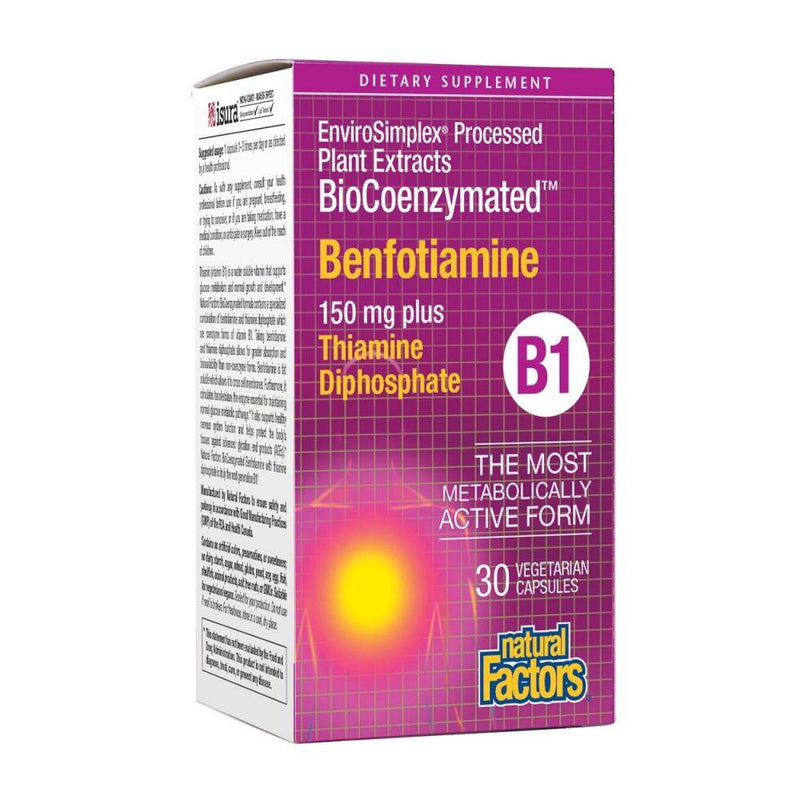 Natural Factors BioCoenzymated Benfotiamine 30 vcaps