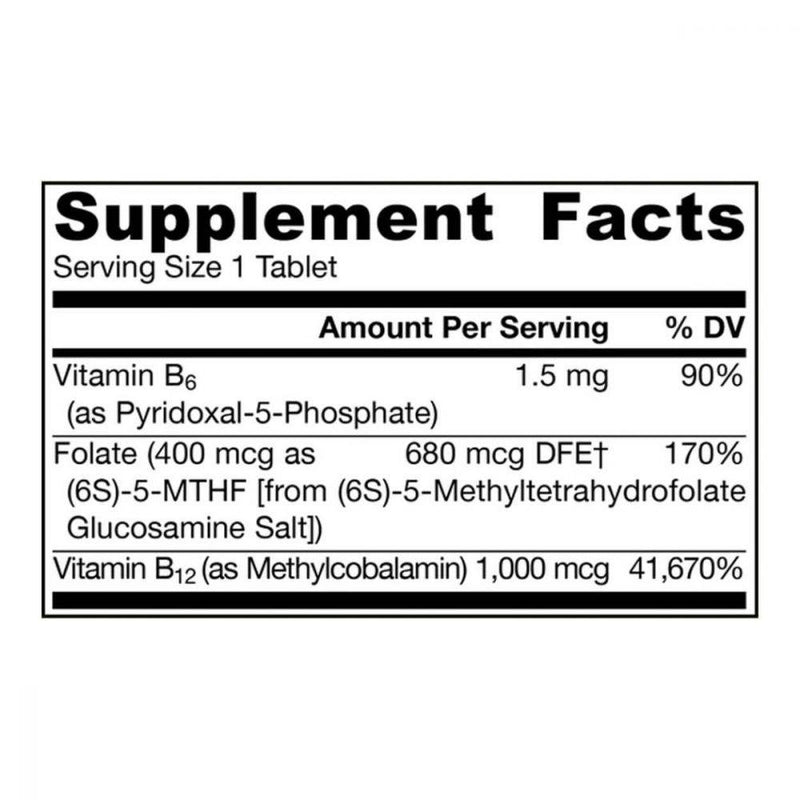 Jarrow Formulas Methyl B-12 & Methyl Folate 100 chewables