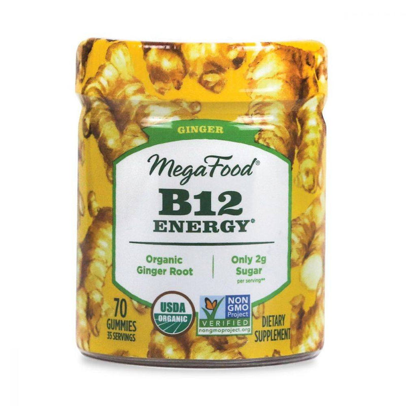 MegaFood B12 Energy Gummy - Ginger 70 count