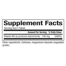 Natural Factors B6 Pyridoxine HCl 100mg 90 tablets