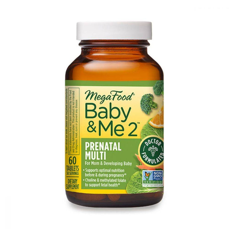 MegaFood Baby & Me 2 Prenatal Multi 60 tablets