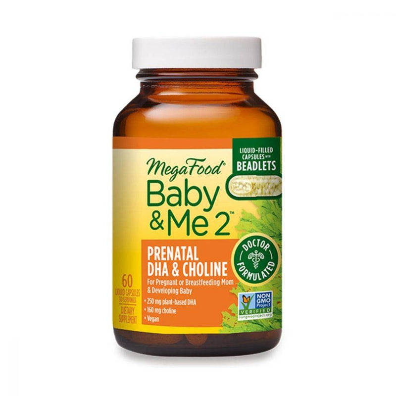 MegaFood Baby & Me 2 Prenatal DHA & Choline 60 caps