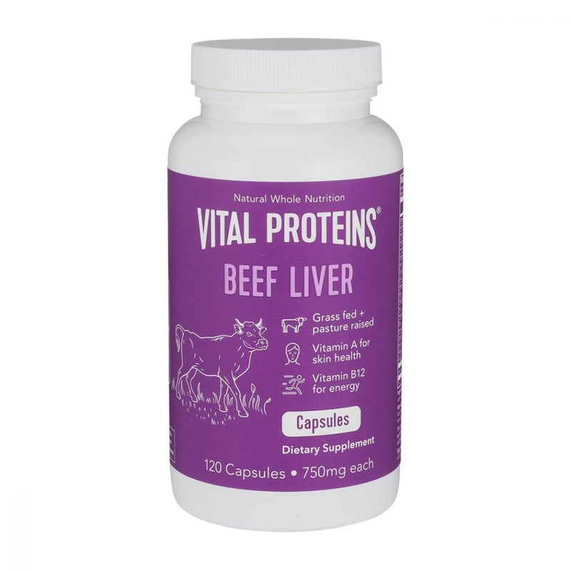 Vital Proteins Grass-Fed Beef Liver 120 capsules