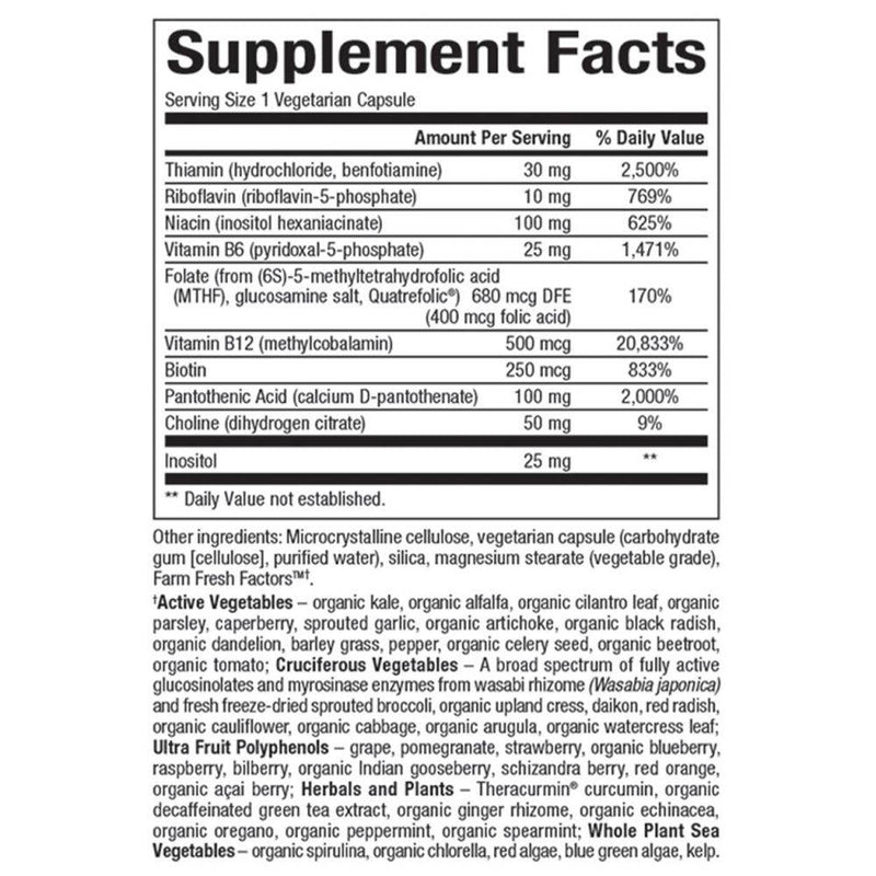 Natural Factors BioCoenzymated Active B Complex 60 vcaps