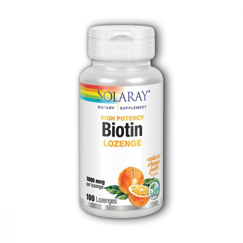Solaray Biotin 1000 mcg 100 Lozenges