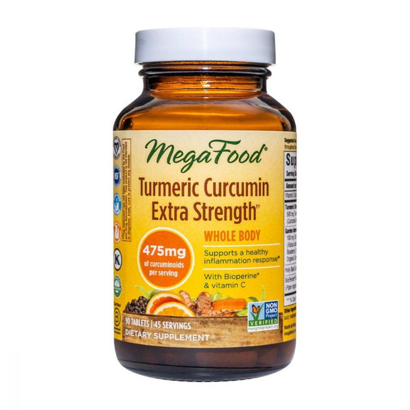 MegaFood Turmeric Curcumin Extra Strength for Whole Body 90 tablets