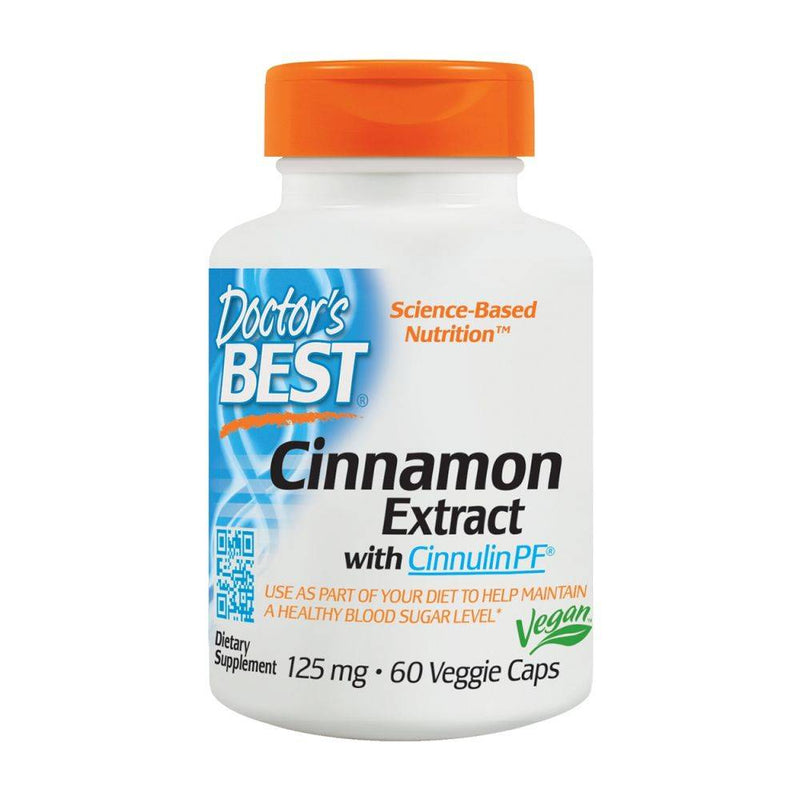 Doctor's Best Cinnamon Extract featuring Cinnulin PF 125mg 60 vcaps